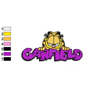 Garfield 57 Embroidery Design